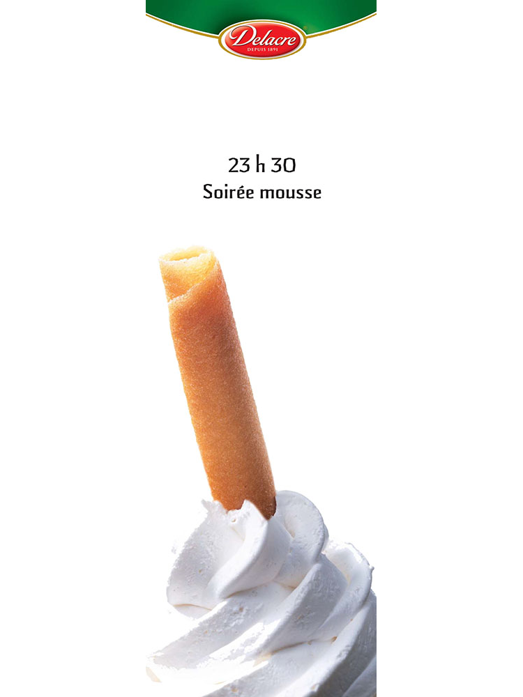 campagne Print, cigarette Russe, Delacre, chantilly - créée par Romain Cotto Directeur Artistique 360 Print/film/digital