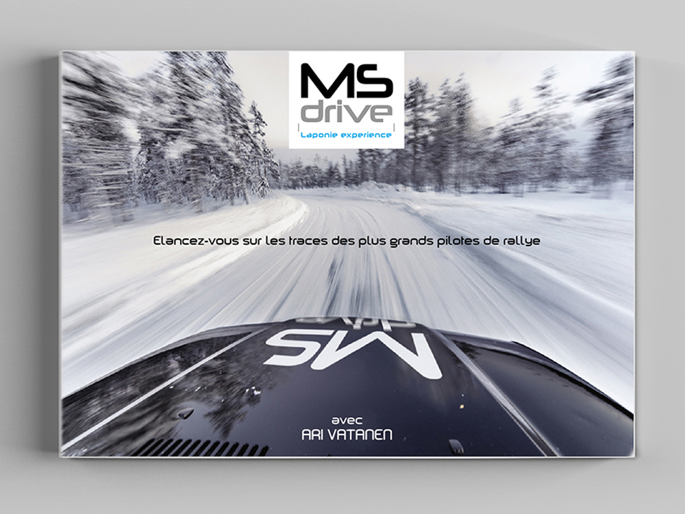 Couverture Plaquette MS Drive - créée par Romain Cotto, Directeur Artistique 360 Print/film/digital